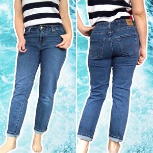 DENIZEN from Levi's Mid-Rise Dark Wash Boyfriend Jean, Size 8